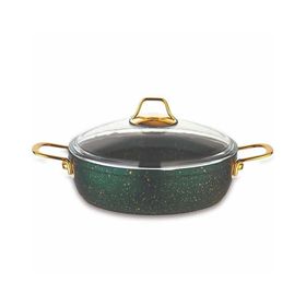 EvimSaray S-8128 Zümrüt 28cm Basık Tencere