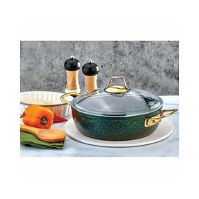 EvimSaray S-8128 Zümrüt 28cm Basık Tencere