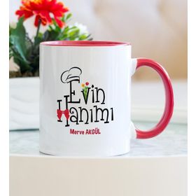 Evin Hanımı Kırmızı Kupa Bardak