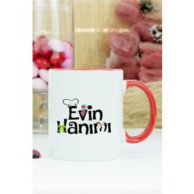 Evin Hanımı Kırmızı Kupa Bardak