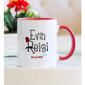 Evin Reisi Kırmızı Kupa Bardak