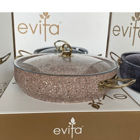 Evita 28 No Tel Sap Gold Bej Granit Basık Tencere