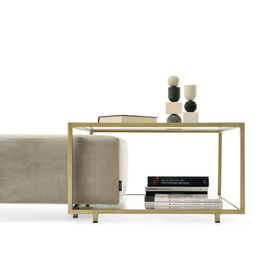 Evka Bellissimo Puflu Gold Orta Sehpa