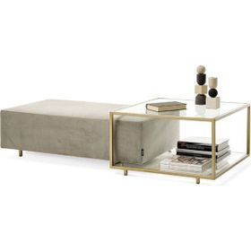 Evka Bellissimo Puflu Gold Orta Sehpa