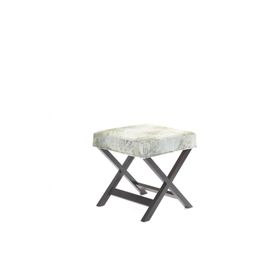 Evka Bench Dark Puf - Beyaz