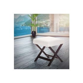 Evka Bench Dark Puf - Beyaz