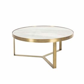Evka Estha Eskitme Pirinç Orta Sehpa