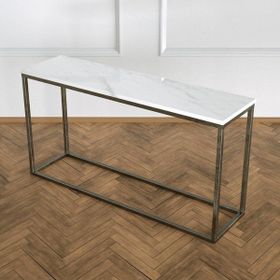 Evka Potrica Eskitme Pirinç Beyaz Mermer Tabla Dresuar
