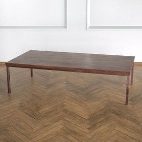 Evka Shiny Eskitme Pirinç Ayak Ceviz Tabla Orta Sehpa