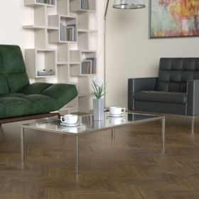 Evka Shiny Paslanmaz Ayak Ayna Tabla Orta Sehpa