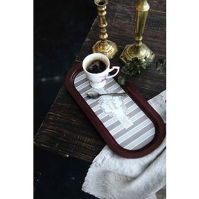 Evle 16x35 cm Elegance Oval Tepsi