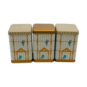 Evle Birdcage 3 Parça Kare Saklama Set