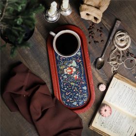 Evle EE168-V1 Tales Nutcracker Desenli 16x35 cm Oval Tepsi