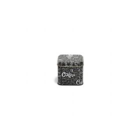 Evle EF014-Q9 Sn_coffe 2 Go Desenli Kare Metal Saklama Kabı