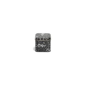 Evle EF014-Q9 Sn_coffe 2 Go Desenli Kare Metal Saklama Kabı