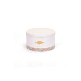Evle EF148-58 Morocco Pink Desenli Yuvarlak Metal Saklama Kabı