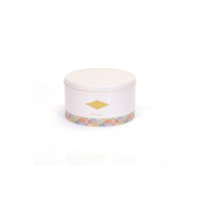 Evle EF148-58 Morocco Pink Desenli Yuvarlak Metal Saklama Kabı