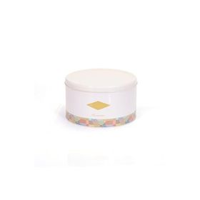 Evle EF148-58 Morocco Pink Desenli Yuvarlak Metal Saklama Kabı