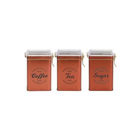 Evle EFC21-S0 Sn_copper Desenli Dikdörtgen Metal Saklama Kabı