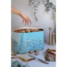 Evle ER002-9F Botanica Blue Desenli Ekmeklik