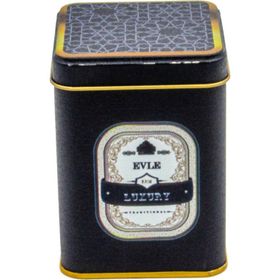 Evle ER008-V2 Trellis Desenli Kare Metal Saklama Kabı