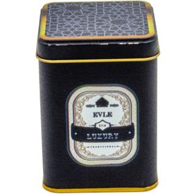 Evle ER008-V2 Trellis Desenli Kare Metal Saklama Kabı