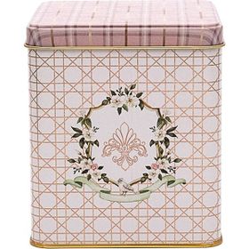 Evle ER024-U7 Rosy Desenli Kare Metal Saklama Kabı