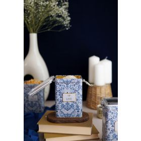 Evle ER043-4B Azulejos Live Desenli Dikdörtgen Metal Saklama Kabı