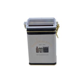 Evle ER043-7F Azura Coffee Desenli Dikdörtgen Metal Saklama Kabı