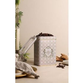Evle ER043-U7 Rosy Desenli Dikdörtgen Metal Saklama Kabı