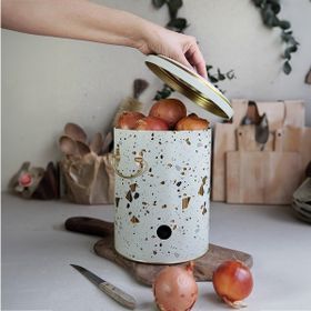 Evle ER180-9G Terrazzo Cream Desenli Patates ve Soğanlık