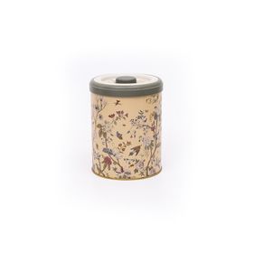 Evle ER188-2E Botanica Yellow Desenli Yuvarlak Metal Saklama Kabı