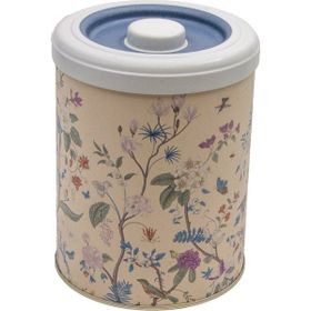 Evle ER188-2E Botanica Yellow Desenli Yuvarlak Metal Saklama Kabı