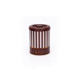 Evle ER188-7C Circus Garlics Desenli Yuvarlak Metal Saklama Kabı