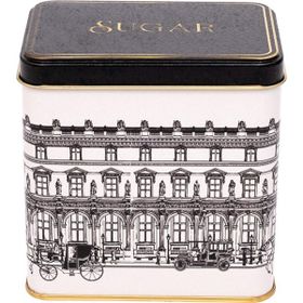 Evle ER205-3A City Sugar Desenli Kare Metal Saklama Kabı