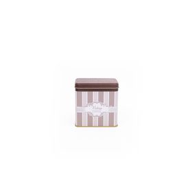 Evle ER205-7A Elegance 8x12 cm Coffee Desenli Kare Metal Saklama Kabı