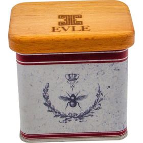 Evle ER212-5O Country Housefly Desenli Oval Metal Saklama Kabı