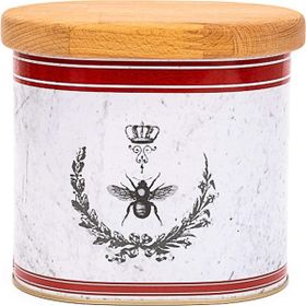 Evle ER213-5O Country Housefly Desenli Oval Metal Saklama Kabı