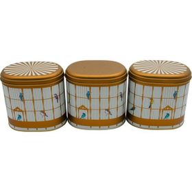 Evle ERB07T7 Oval Metal Saklama Kabı Seti