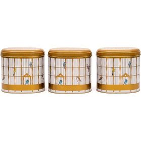 Evle ERB07T7 Oval Metal Saklama Kabı Seti