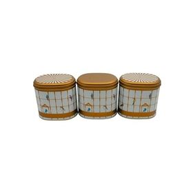 Evle ERB07T7 Oval Metal Saklama Kabı Seti