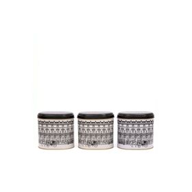 Evle ERB07T9 Oval Metal Saklama Kabı Seti