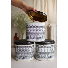 Evle ERB07T9 Oval Metal Saklama Kabı Seti