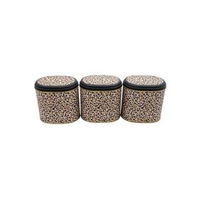 Evle ERB07V4 Oval Metal Saklama Kabı Seti
