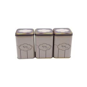 Evle ERB25U6 Kare Metal Saklama Kabı Seti