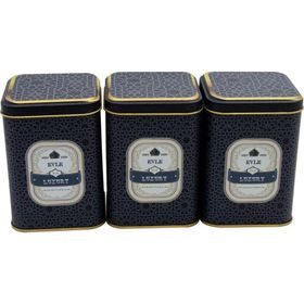Evle ERB25V2 Kare Metal Saklama Kabı Seti