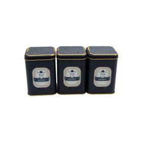 Evle ERB25V2 Kare Metal Saklama Kabı Seti