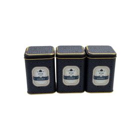 Evle ERB25V2 Kare Metal Saklama Kabı Seti