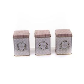 Evle Rossy Mini 3 Parça Kare Saklama Set