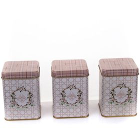 Evle Rossy Mini 3 Parça Kare Saklama Set